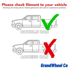 Window Deflectors Smoke Tinted Tape-On Side Window Vent Visor Deflectors Rain Guards Compatible with Toyota Tacoma 2016-2023 Double Cab - 4pcs. GW0524