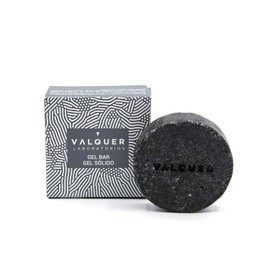 Valquer Gel Corporal Sólido Moon, Con carbón activo. Vegano, Sin Jabón, Sin Plástico, Sin Siliconas, Ecológico. Limpia en profundidad. Purificante y detoxificante - 50 gr