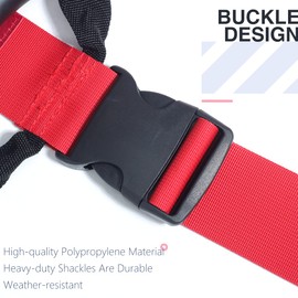3 Pcs Heavy Duty Luggage Lashing Strap Holder for Bulky Item with Handle XL Tie Down Adjustable Strap Cinches Tight for a Secure Hold Ideal for Bulky Items Traveling (Red)