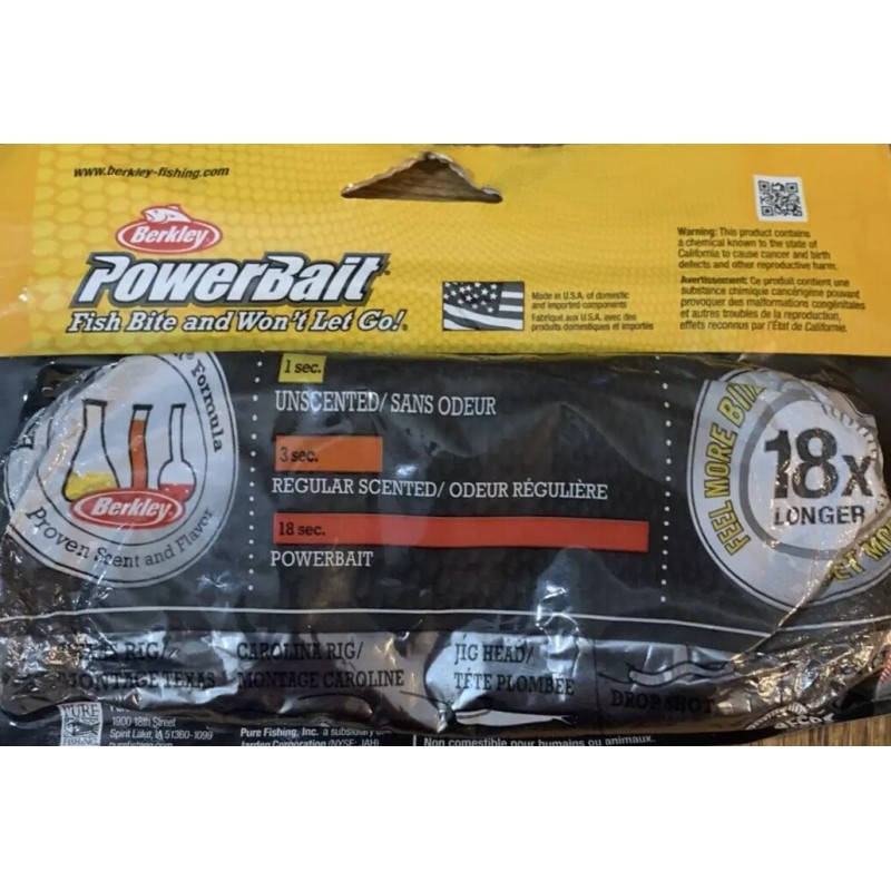 Berkley PowerBait #PBBRT4-OCC 4.5" Rib Toad Okochobee Craw-1pk of 6pcs-SHIP