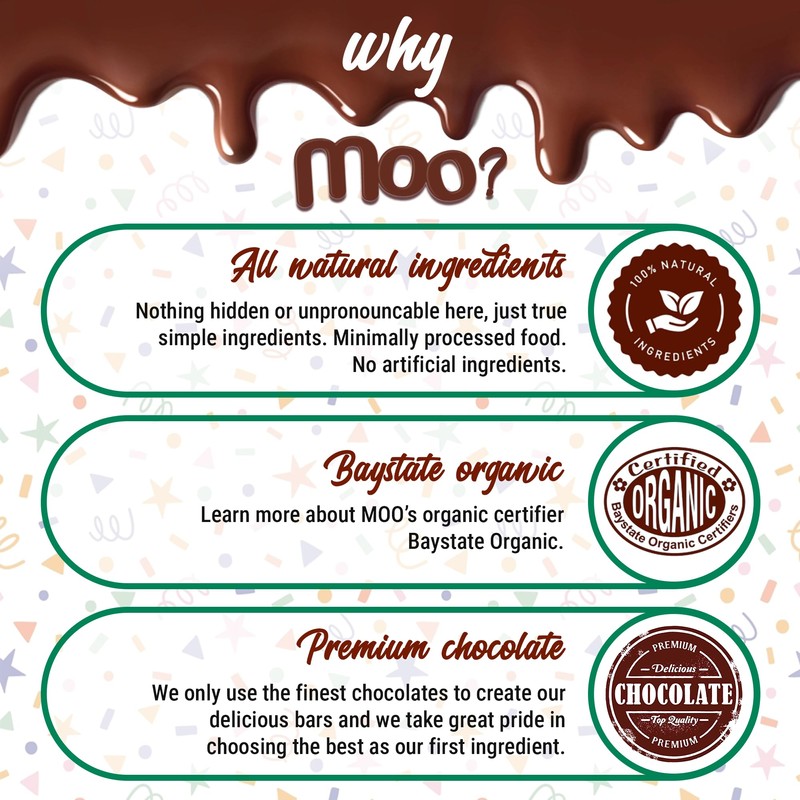 Moo Chocolates Organic Dark Chocolate Mini Bars with Salted Caramel