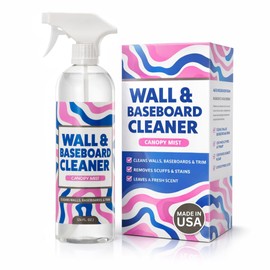 812 Wall & Baseboard Cleaner Spray – Safely Cleans Painted Walls, Baseboards, Kitchen Cabinets, Doors & More | Family & Pet Friendly | Made in America | 24oz