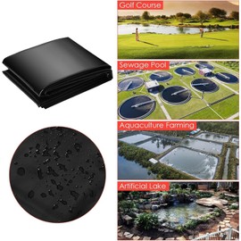 GAOMON 10 x13 ft Pond Liner, 20 Mil Thickness, Pliable & Durable LLDEP Material, Easy Cutting & UV Resistant, for Fish or Koi, Features, Waterfall Base, Fountains and Water Garden