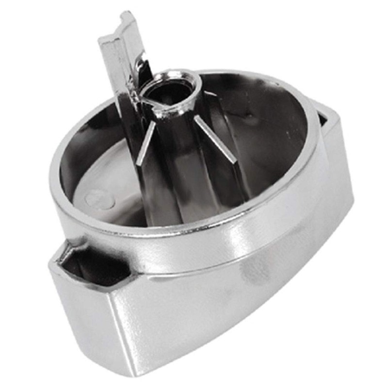Belling Genuine Hob Hotplate Control Knob Switch (Silver/Chrome - Pack