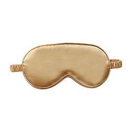 Imitation silk sleep eye mask Sleep Mask- Comfortable Imitation Silk Eye Sleeping Mask (Golden, One Size)