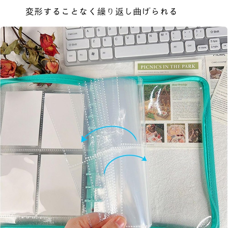 YTTEEIRRAC Clear File Storage Holder, Card File, Transparent, Business Card