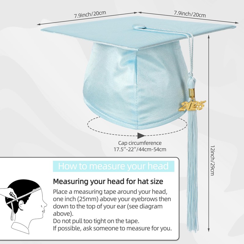 D DODOU Kindergarten Graduation Cap for Kids Shiny Preschool Cap