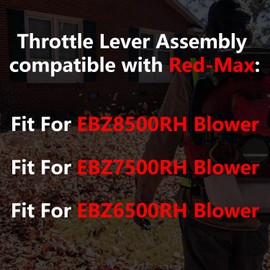 Throttle Lever Assembly 577241201, Right-Hand Throttle Control Lever Fit for Red-Max EBZ8500RH EBZ7500RH EBZ6500RH Backpack Blower Jonsered BB2280