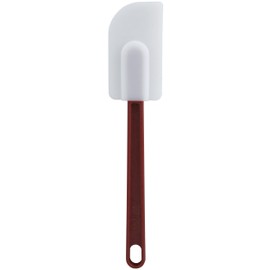 Winco Flat Silicone Spatula, 10-Inch, , White