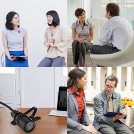 Lapel Mic Clip on Shirt Microphone Metal Tie and Plastic Wire Clips for Recording Video (20 Pcs)