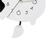 Acrylic Wall Clock Cartoon Cow Shape Silent Movement Decorative Swinging