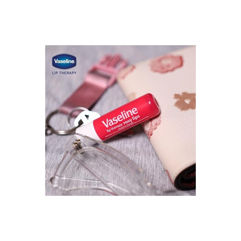 Vaseline 2 pack Bálsamo para Labios Rosy Stick Lip Therapy,