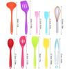 10Pcs set Silicone Kitchen Utensils Kitchenware Non Stick Spatula Spoon