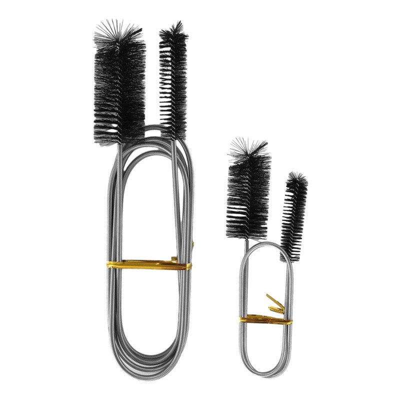2Pack Flexible Double‑Ended Drain Brush Set, 17.7"+61" Tube Cleaner