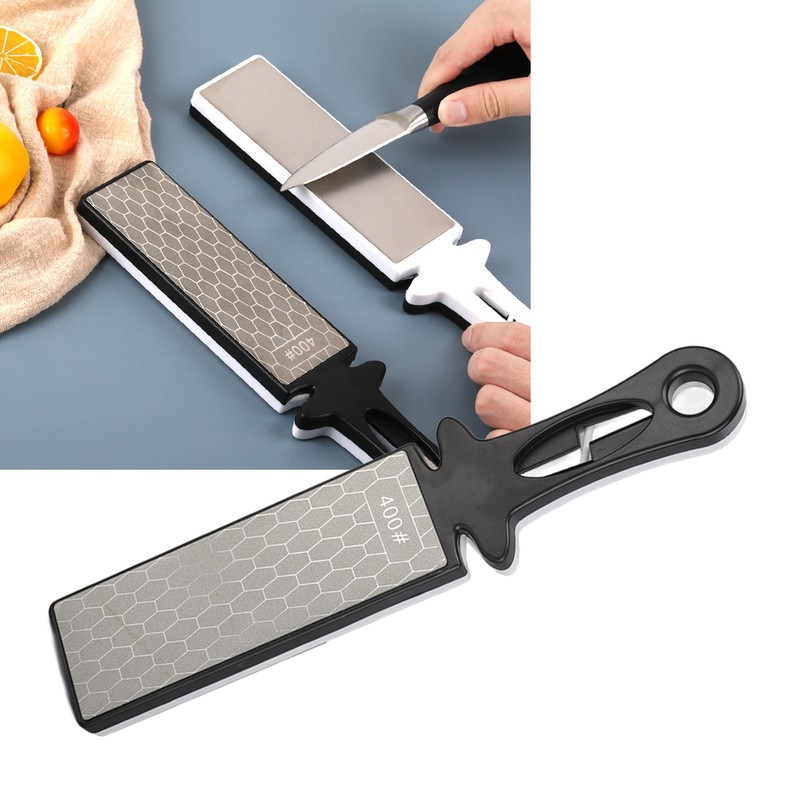 Knife Sharpener Multifunctional Diamond Dual Sided 400 1000 Grit Scissors