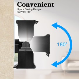 FiiMan 3 Outlet Wall Adapter, UL Listed 3-Prong Grounded 180 Degree Swivel Wall Plug Adapter Adjustable 3 Way Outlet Extender Tap (2 Pack, Black)