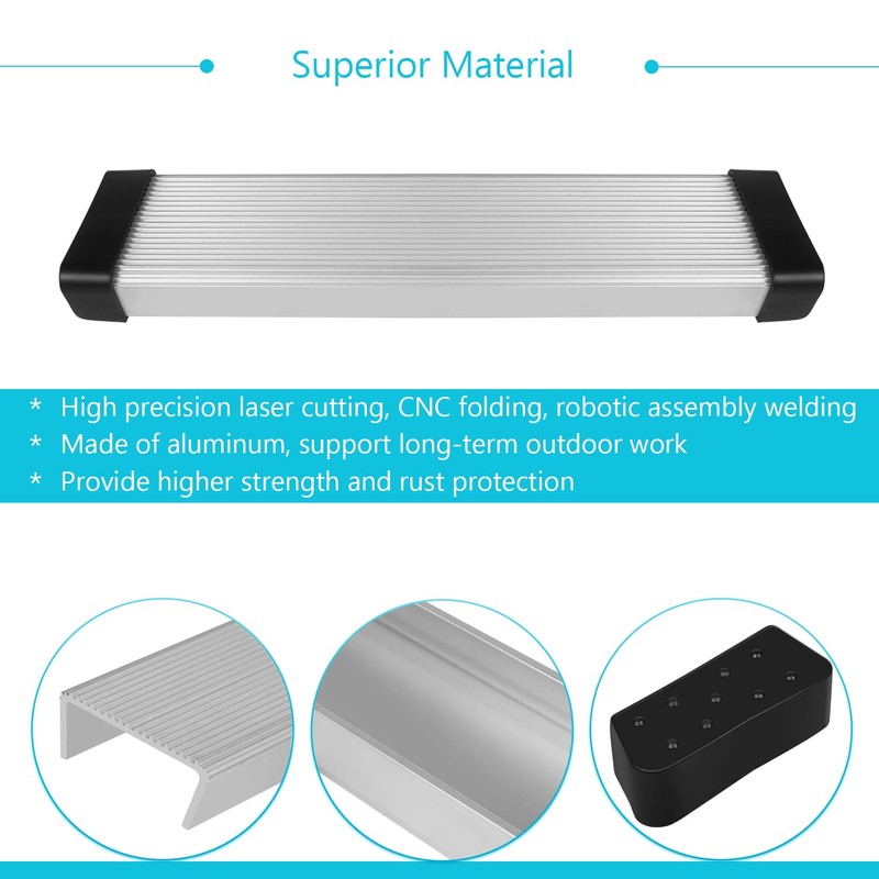 Upgraded 2PCS Aluminum Fender Mounts fit for Boat Trailer Round