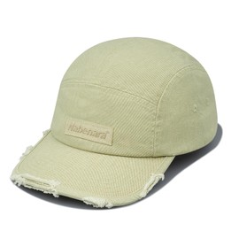 CLAPE Original 5 Panel Cap Distressed Flat Brim Baseball Cap Washed Cotton Baseball Cap UV Protection Shield Caps Outdoor Camp Cap Street Hip Hop Snapback Cap, 5P11-Khaki