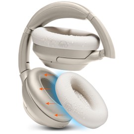 WC SweatZ XM3 - Fundas Protectoras patentadas para Auriculares Sony WH1000XM3 Fundas de Silicona para Auriculares Sony WH-1000XM3 | Resistente al Sudor y fácilmente Lavable | Beige