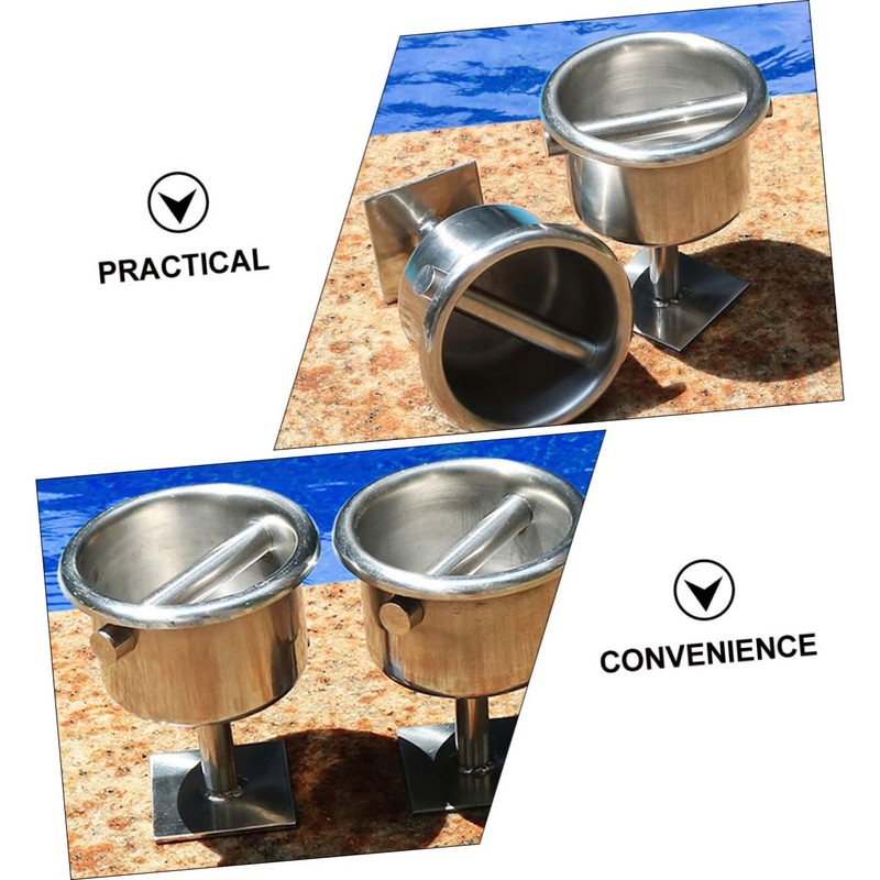 BESPORTBLE Float Line Holder for Swimming Pools Durable Metal Cups