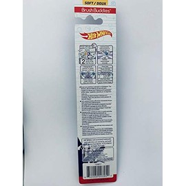 Brush Buddies Hot Wheels Toothbrush with Bristle Cover - Soft, Human Powered