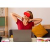 Red Sleeping Eye Mask for Women Men Light Blocking Sleep