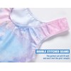 Gymnastics Leotards for Girls 5-6 Years Old Sparkly Purple Tie