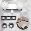 PuritySage RV Shower Faucet,4” Dual Knob Diverter Valve for Indoor/Outdoor