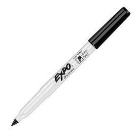 Expo Dry Erase White Board Marker Ultra Fine Low Odor Black Office School Home