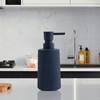 DAHACIS Blue Soap Dispenser, Modern Stylish Small Hand Dish Soap