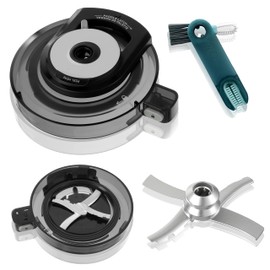 Outer Bowl Lid for Ninja NC301 Ice Cream Maker, Reusable Creami Replacement Lid Compatible Ninja NC299AMZ/NC301/NC300/NC201/NC101 Series （with Blade) Ice Cream Maker Accessories