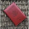Unbranded Travel Faux Deep Red Passport Booklet Organizer Holder