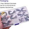 175Pcs Size 2#~5/0 Octopus Circle Fishing Hooks Made of High