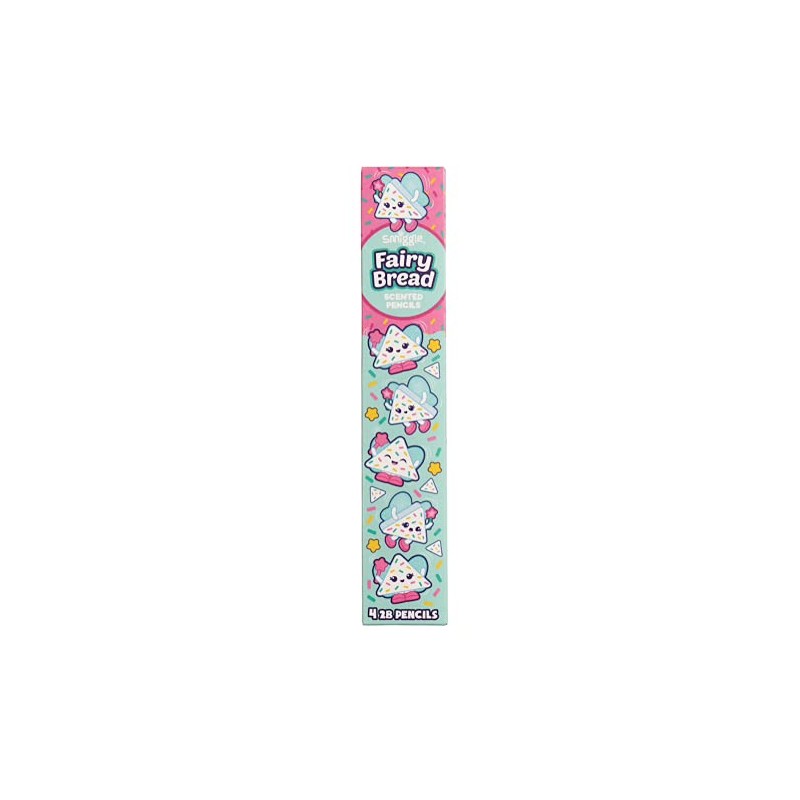 Smiggle Pencils x 4 Pack Scented Wooden With Eraser Top