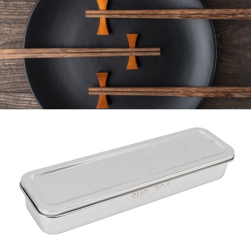 Stainless Steel Cutlery Tray Holder Kitchen Chopstick Spoon Fork Storage