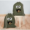 Turnbeutel Rucksack - Keks-Monster - Unisize - Olivgrün - koelner