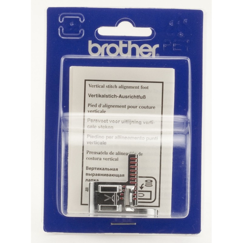 Brother SA189 Vertical Stitch Alignment Foot,Silver