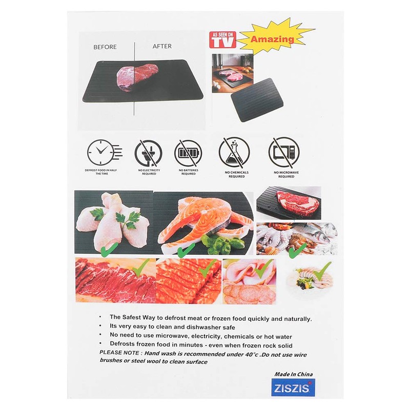 Defrosting Plate, Non-Stick Coating 11.6 x 8.2 x 0.1 Inch