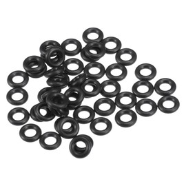 Partuto 50 Pcs 3mm ID x 1.5mm CS Universal Car O Ring Seal Gasket - Car - Faucet Repair Trucks Suvs Trailer Tube Sealing Waterproof - NBR Rubber Black