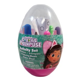 Innovative Designs Gabby's Dollhouse Activity Egg Craft Kit Set | Coloring Pages | Stickers | Markers | Crayons