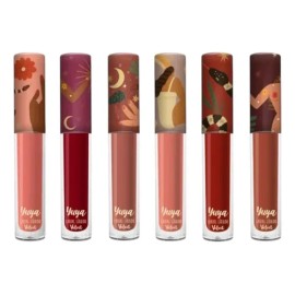 Set 6 Labiales Velvet Yuya + Cosmetiquera Set Velvet