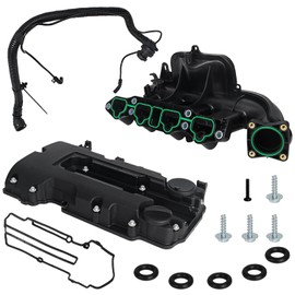 ROADGIVE Engine Valve Cover and Intake Manifold Kit with Valve Tube, Compatible with 2012-2020 Chevy Cruze Sonic Trax Buick Encore 1.4L, Replacement for 55573747 615-380 25193343