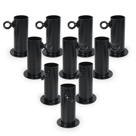 Aoneky 1'' Short Foot Pad - Fits 3/4" EMT - Base Plate Fitting for Golf Basebal Batting Cage Canopy (10pcs)