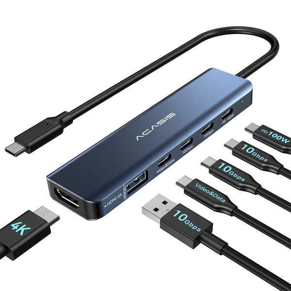 ACASIS USB C Docking Station Dual Monitor 4K@60Hz,USB C Hub