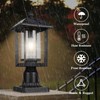 Solar Lamp Post Light, Solar Post Lights Outdoor, Waterproof Anti-Rust
