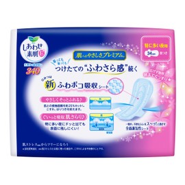 ロリエ エフ しあわせ素肌 特に多い夜用 羽つき 34cm 9コ入