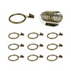 AIMALL 10pc Multipurpose Window Curtain Clothes Metal Clips Rings Hook