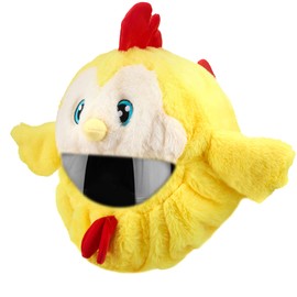 Offfay Motorcycle Helmet Cover, Funny Motorcycle Helmet Cover Sleeve, Motorbike Helmet Protective Cover for Full Face Helmets Men and Women (Baby Chick)