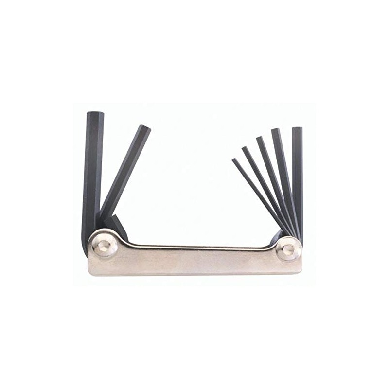 【国内正規品】BONDHUS(ボンダス) 六角レンチ メタル・ナイフ型ツール 黒染め加工 7本組 (1.5、2、2.5、3、4、5、6mm) MHF7MS No.14592