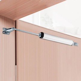 Cylindrical Automatic Door Closer for Entrance Doors White 13ea